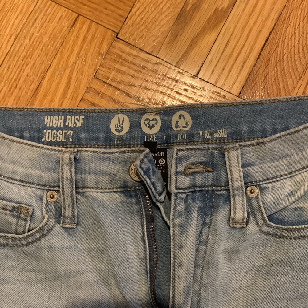 Rewash High Rise denim joggers - Picture 2 of 5